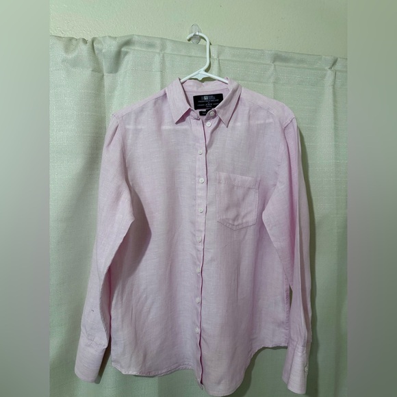 J. Crew Women’s Light Pink Casual Button-Down Shirt - Picture 2 of 7